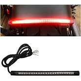Universal 8" Flexible LED Light Strip Bar with Tail Brake Stop Turn Signals Lights, Waterproof LED License Plate Tail Light Bar for Motorcycle Scooter Quad Cruiser Off Road