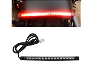 SMILFUY Universal 8" Flexible LED Light Strip Bar with Tail Brake Stop Turn Signals Lights, Waterproof LED License Plate Tail Light Bar for Motorcycle Scooter Quad Cruiser Off Road
