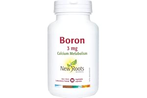 New Roots Herbal - Boron 3mg, 90 Capsules 90-Day Supply - Helps Maintain Healthy Calcium Metabolism - Mineral Support, Calciu