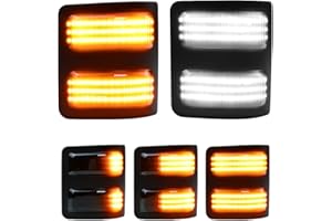LED Side Mirror Marker Lights Dynamic Switchback Indicator Lamps Compatible with 2008-2016 Ford F250 F350 F450 F550 Super Dut