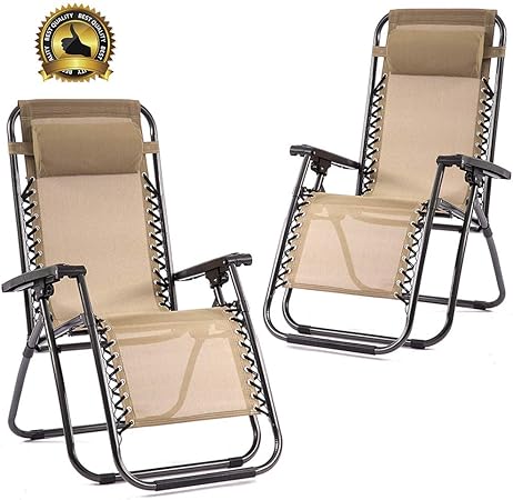 Amazon Com New Zero Gravity Chairs Case Of 2 Lounge Patio Chairs Outdoor Yard Beach Garden Outdoor