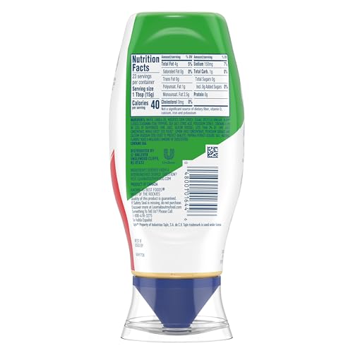 HELLMANN’S MAYONNAISE DRESSING CHILI LIME FOR GRILLED CORN, TACOS, GRAIN BOWLS & MORE,WITH TAJÍN CLÁSICO SEASONING, REAL INGREDIENTS & NO ARTIFICIAL FLAVORS, 11.5 OZ
