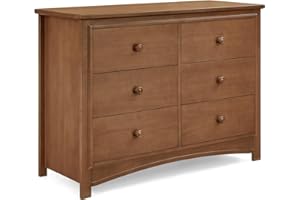 Delta Children Perry 6 Drawer Dresser - Greenguard Gold Certified, Chestnut