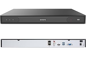 ONWOTE 6K 12MP 32 Channel NVR, Smart ACU Search, 4 SATA Support 40TB, Only Work with ONWOTE 12MP/ 4K 8MP/ 6MP/ 5MP PoE IP Cameras, 32CH Security Recorder Work with PoE Switch (No HDD Included)