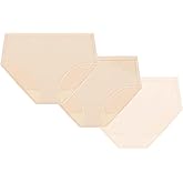 PLAYTEX womens Microfiber Underwear Hipster Pack, 3-pack, Plus Size Panties Available, Full Coverage, Stay-put Design
