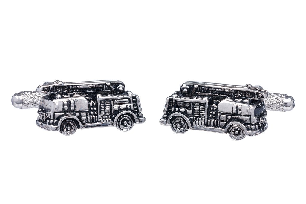 Fire Engine Cufflinks Presented In Onyx Art Box