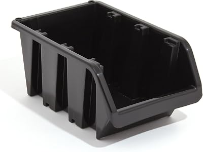 Prosperplast 40x XL Black Plastic Storage Bins IN-Box Size 5 Organizers