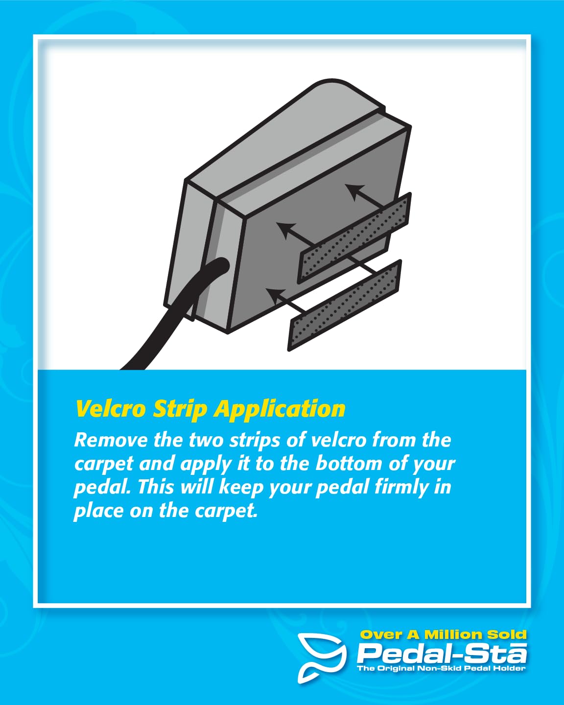 Pedal-Sta II Sewing Machine Pad, 100% American made.