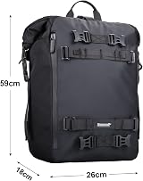 Rhinowalk 10/20/30L Motorcycle Pannier Bag Rear Rack Trunk Waterproof view 2