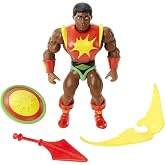 Masters of the Universe Mattel Masters of the Universe Origins Action Figure &amp; Accessories Set, Sun-Man Collectible Toy with 16 Posable Joints, 5.5-inch
