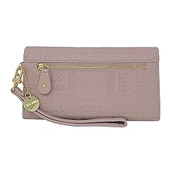Steve Madden Women's Logobar Trifold Wristlet