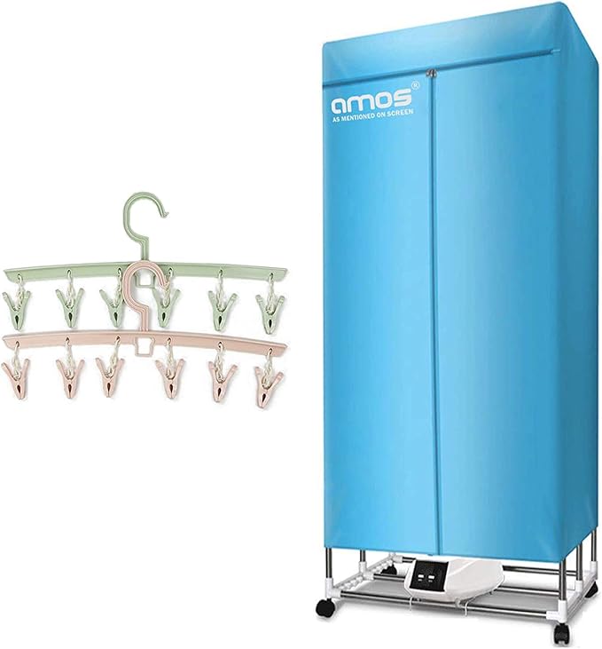 AMOS Eezy-Dry PRO Electric Clothes Dryer Extra Tall 1300W Large