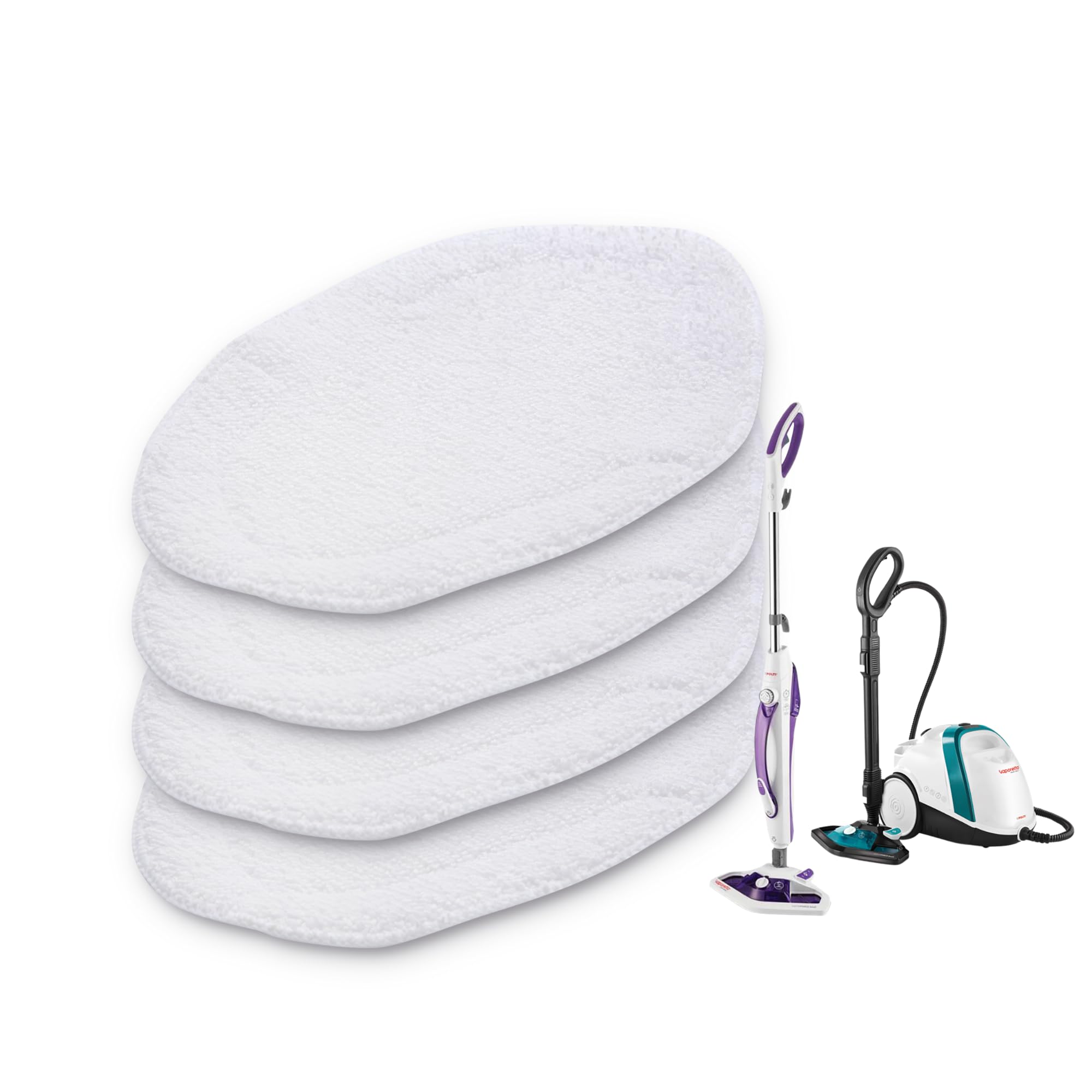 Zeltauto Microfiber Cloths Replacement Pads Compatible with Polti Vaporetto SV460 Steam Cleaner Polti Vaporetto Accessories (4 Pack)