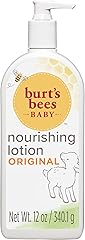Burt's Bees Baby Lotion for Sensitive Skin, Nourishing and Hypoallergenic Lotion with Shea Butter, Original Scent, 99% Natura