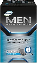 TENA Men Protective Shields Extra Light 14 Pads x 6 Packs view 1