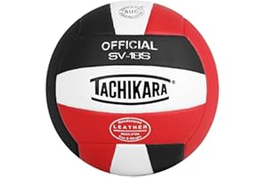 Tachikara Institutional Quality Composite Leather Volleyball, Royal-White