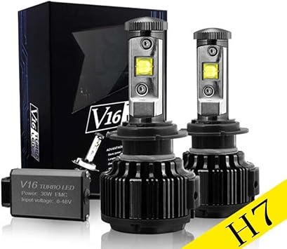 polarlander auto car 8v 48v led headlamp 30w v16 turbo led lamp auto 3600lm led head light headlight kit h7 pack for 2