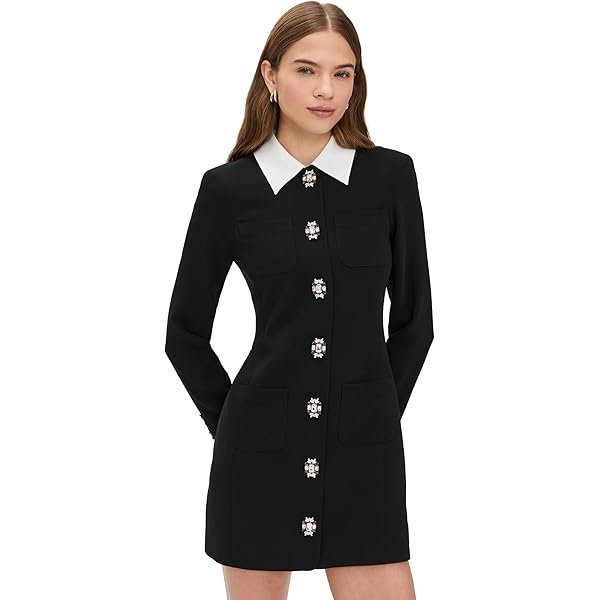 Amazon.com: Cinq a Sept Women's LS Regan Dress, Black, 2 : Clothing, Shoes  & Jewelry