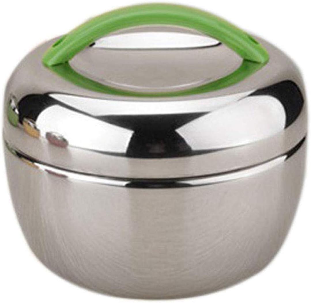 Wlmgwrxb Lunch Box Thermal Mixing Bowl Double Layer Insulated Box Stainless Steel Lunch Box Breakfast Box Metal bento Box Food Storage Container