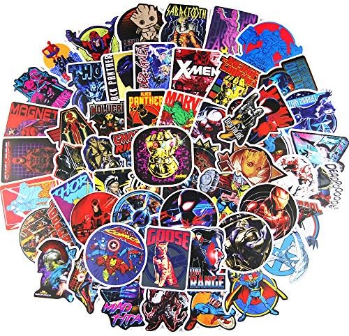 Superheros Avengers Stickers(100pcs),Vinyl Sticker for Laptop Computers Motorcycle Bicycle Phone Water Bottles-Party Favors for Teens Party Favors for Teens