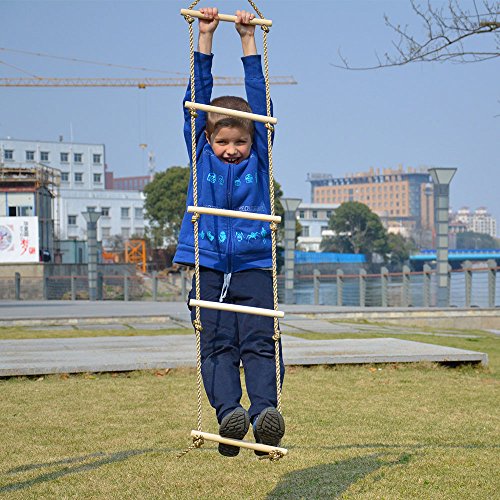 image for HAPPY PIE PLAY&ADVENTURE HappyPie Playground Climbing Wooden Rope Ladd