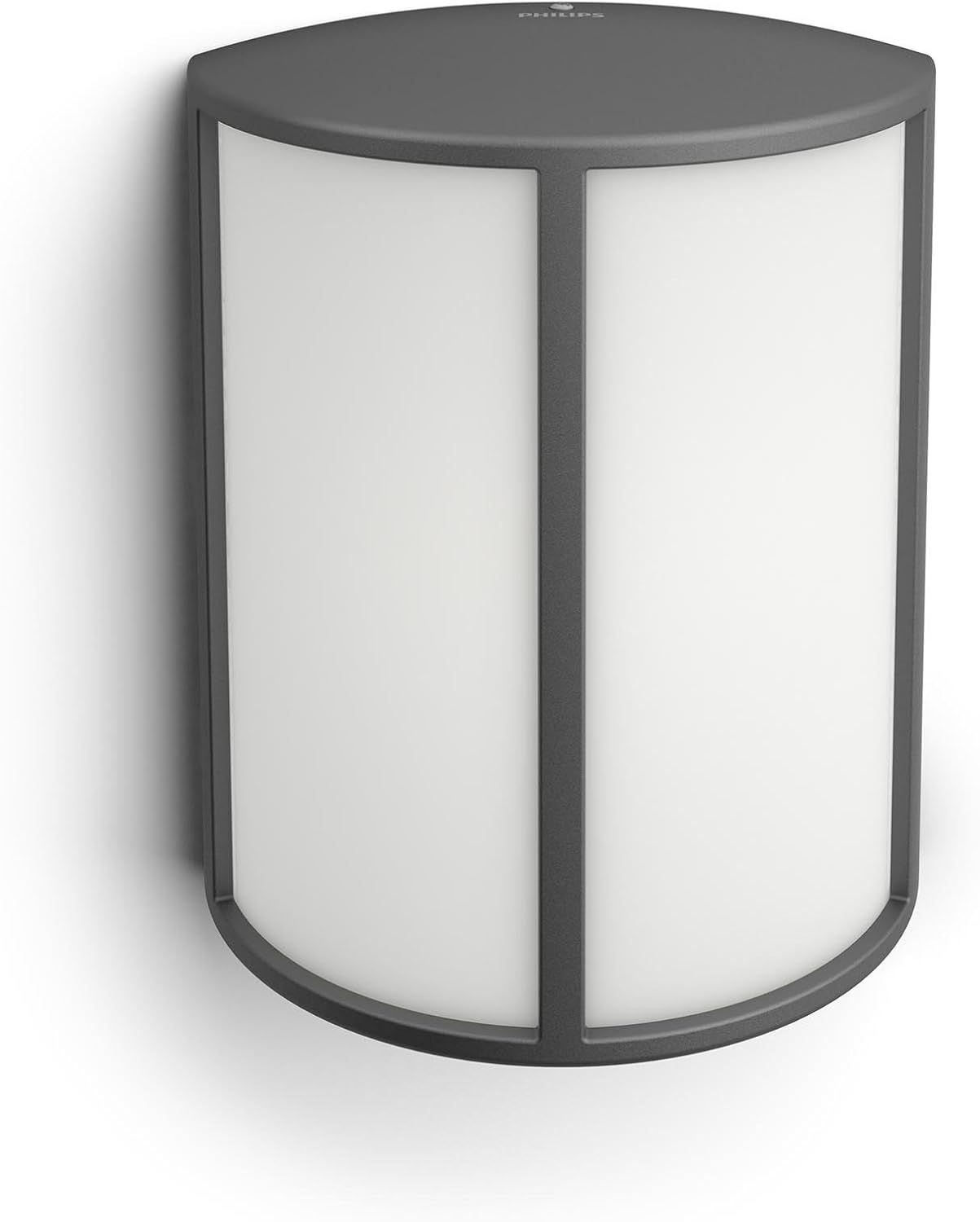 Philips Stock LED Outdoor Wall Light, 5.5W, 700 lm, 2,700 K Warm White Light, IP44 Weather-Resistant, Built-in LED, Durable