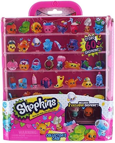 Shopkins Kids Collectors Case Stoet 60+ Playset