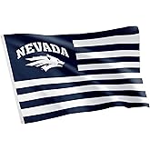 Desert Cactus University of Nevada Reno Indoor and Outdoor 100% Polyester University Flag Banner, 3x5 Feet Wolf Pack (Nation)
