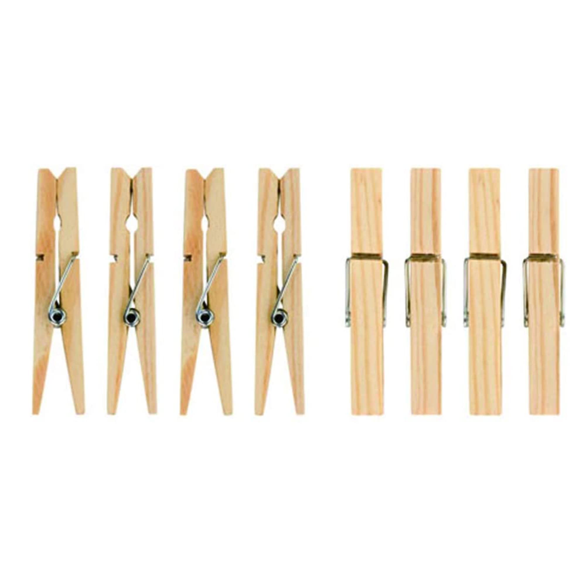 HomeSmith - Soft Grip 96 Hardwood Clothes Pegs, Pack of 96 (HSmith-210), Wood