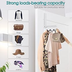 VIAV Over The Door Hooks Hanger,Foldable Over Door