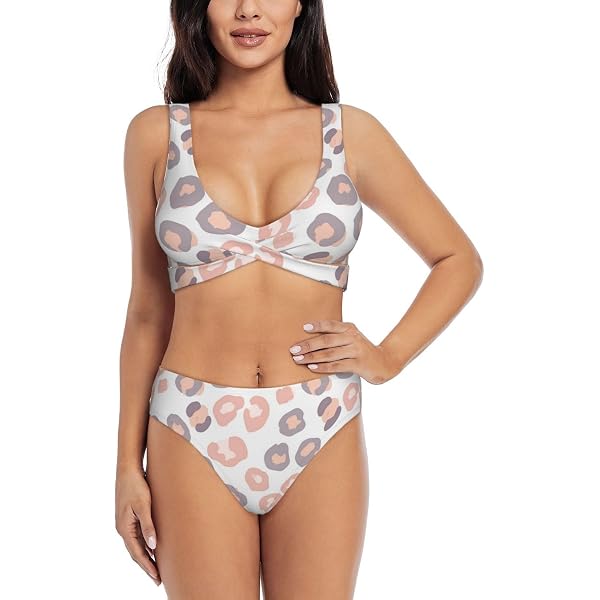 Amazon.com: Red Marble Texture Bikini Sets for Women Swim Top with