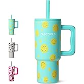DLOCCOLD Kids 24 oz Tumbler with Handle and Silicone Straw Lid, Leakproof Insulated Tumbler with Spill Resistant Lid, Reusable Stainless Steel Tumbler Mug for Kid Boy Girl, Cupholder Friendly BPA Free
