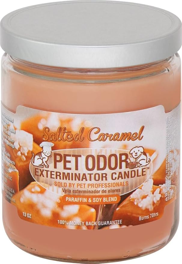 Specialty Pet Products Pet Odor Exterminator Candle, Salted Caramel,13 oz Home