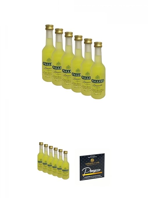 Pallini Limoncello aus Italien 6 x 0,05 Liter MINIATUR + Pallini Limoncello aus Italien 6 x 0,05 Liter MINIATUR + Chateau du 