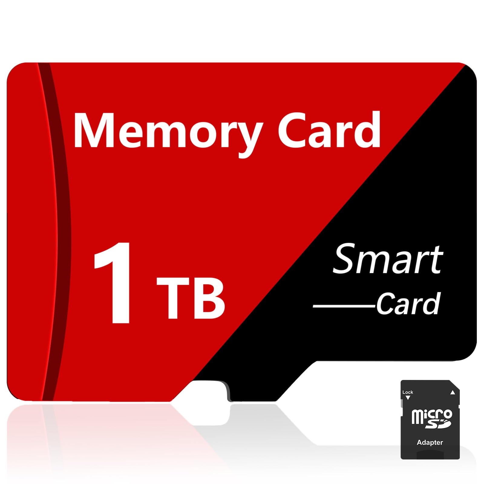 1TB SD Card 2-Pack Fast Speed Memory Cards Large Capacity 1TB SD Cards wih Adapter Waterproof Mini TF Card for Smartphone,Camera (1TB)