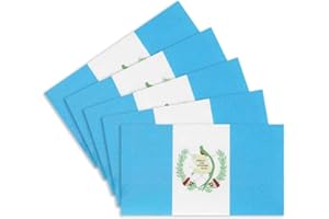 CANTENDO 5Pcs Guatemala Flag Decal Sticker - Guatemalan Flag Reflective Vinyl Car Stickers - for Car Window Bumper Waterproof Sticker (2.5 x 4.5 Inch)