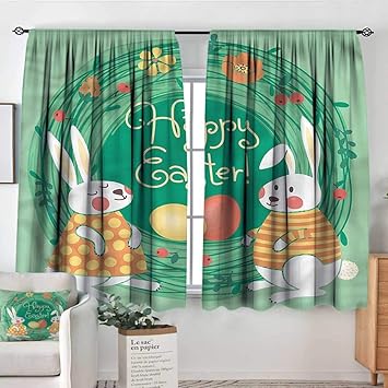 Amazon Com Renteriadecor Easter Kitchen Curtains April Flower