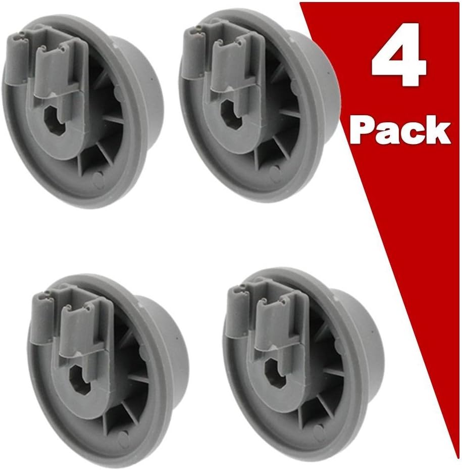 2-Pack Lower Dish Rack Wheels For Bosch Dishwasher - Replacement Part #165314