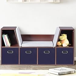 STOREONE 13 Inch Cube Organizer Bins ,Black Fabric