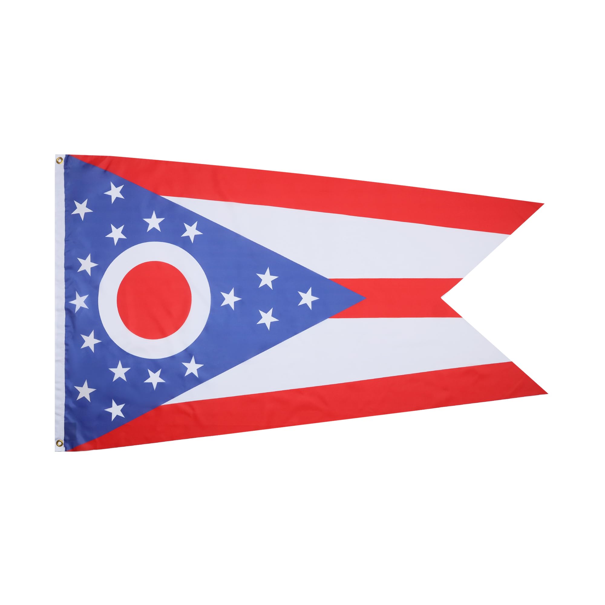 AZ FLAG - Ohio Flag - 2x3 Ft - 100D Polyester Us State Of Ohio Banner with Two Metal Grommets - Fade Resistant - Vivid Colors - 2' x 3' Feet - 90x60 Cm — image 1