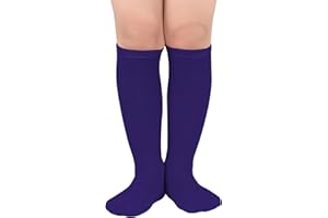 Zando Kids Soccer Socks Knee High Sock for Boys Girls Cotton Kids Youth Baseball Socks Breathable Boys Athletic Socks