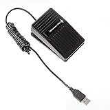 Runshuangyu USB Single Foot Action Switch Pedal Control Controller Free Driver fitfor Disabled People Using Computer HID Keyboard Mouse PC Laptop