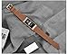 SWEES Leather Bands Compatible for Fitbit Charge 4, Charge 3 & Charge 3 SE Fitness Tracker, Genuine Leather Band Strap Wristband Replacement for Women Men Small Large, Black, Rose Gold, Beige, Brown