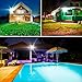 Solar Powered Flood Lights with RF Remote, Awanber 1100 Lumens High Brightness Dusk to Dawn IP66 Waterproof 3 Color Temperatures Outdoor Solar Security Flood Light for Street, Lawn, Garden, Farm, Yard