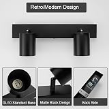 Dehobo Ceiling Light Spotlight Bar Matt Black GU10 2 Way Adjustable view 6
