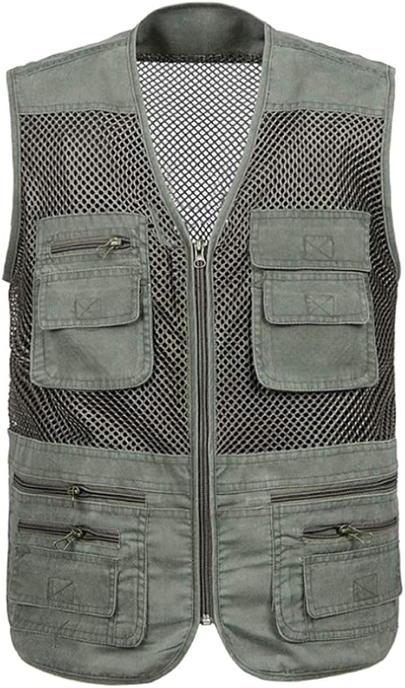Gtagain Mens Sleeveless Gilets Sport Mesh Vest Hollow Out Thin Outdoor QuickDry Waistcoat for