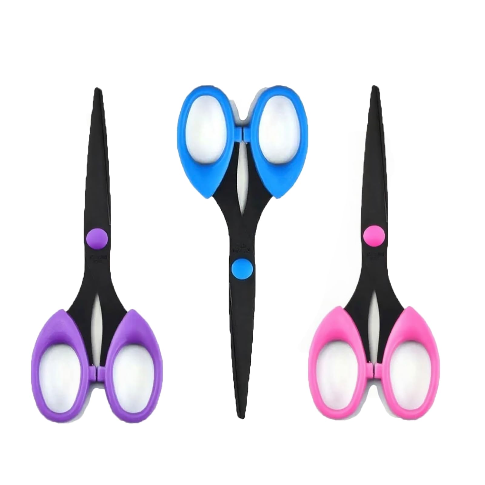 Photo 1 of Pack 6.5" Multi-Purpose Scissors, Arts and Crafts Scissors,for Office, Home, School and Sewing (Multi Colour)