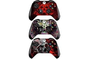 FOTTCZ [3PCS] Vinyl Skin for Xbox One Controller Cover Decal Sticker - 3pcs. Mix Style A