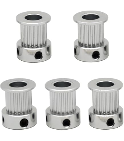 GT2 Aluminum Timing Belt Pulley Kit 16 Teeth Bore 6mm And M2 Wrench For 3d Printer 6mm Width Timing Belt Pack Of 5pcs - View #6