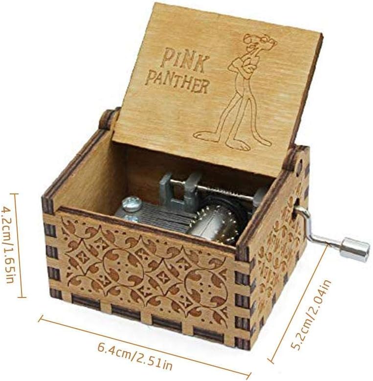 Kangonline Joyeux Anniversaire Bois Boites A Musique En Bois Pure Main Classique Grave Boite A Musique A Manivelle Pour Anniversaire Noel Cadeaux De La Saint Valentin Boites A Musique Et Figurines Accessoires De